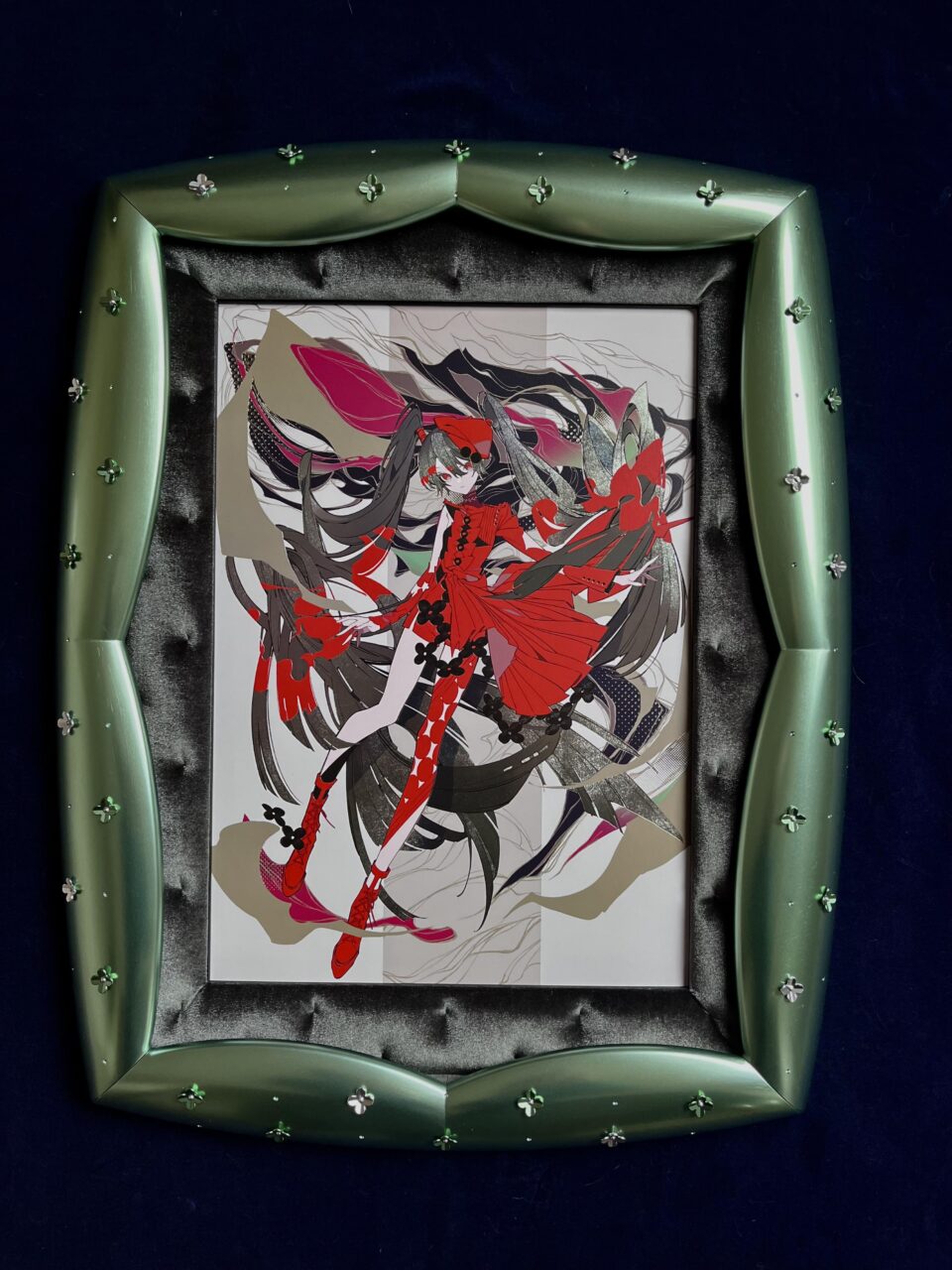 初音ミク ART OF MIKU×バーニーズ 望月けい 缶バッジ 初音ミクの現代アート
