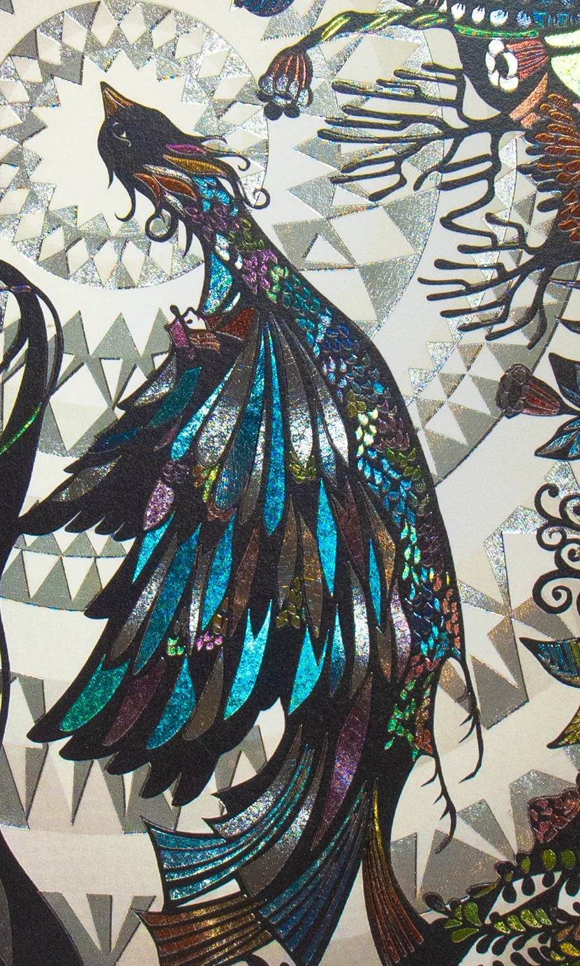 Specialty printing samples in a studio setting
